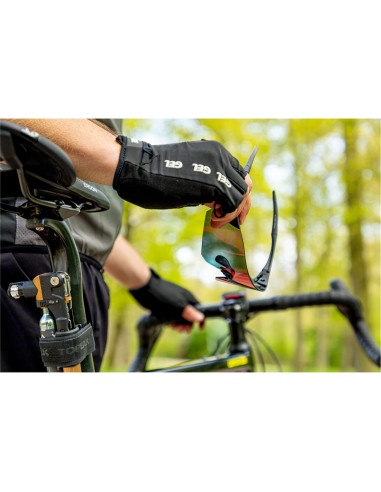 Mirage handschoen vingerloos Lycra gel zwart L