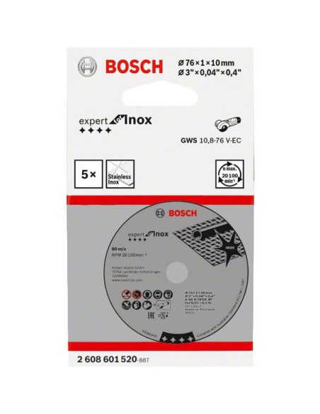 Bosch Prof doorslijpschijf 76mm Expert Inox (5)
