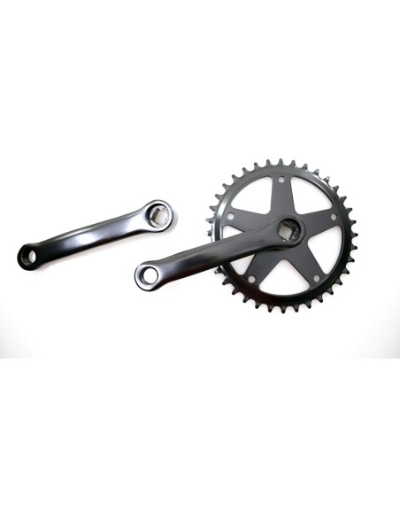 Crankstel 36t 127 zwart