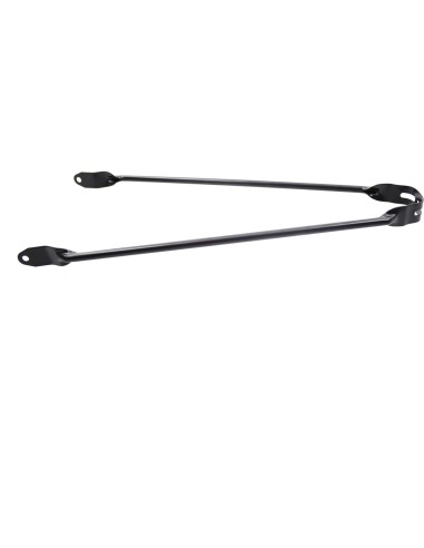 Spatbordstang 28 pad bevestiging 6mm mat zwart