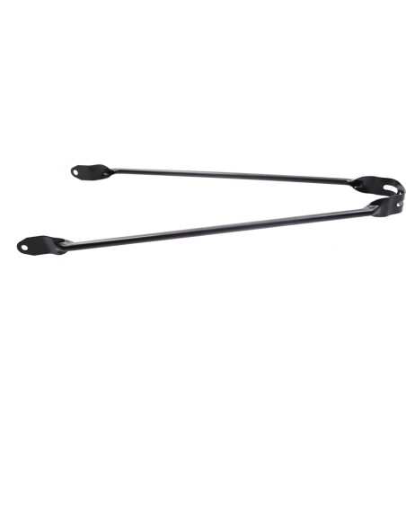 Spatbordstang 28 pad bevestiging 6mm mat zwart