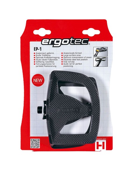 Ergotec pedalen EP1 zwart
