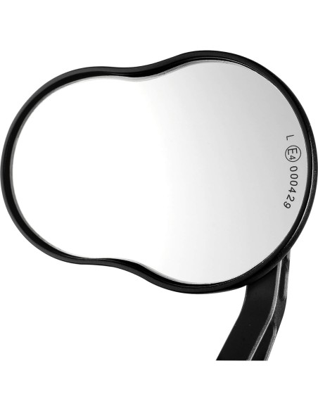 Ergotec spiegel M-99 aluminium E-nummer zwart zand
