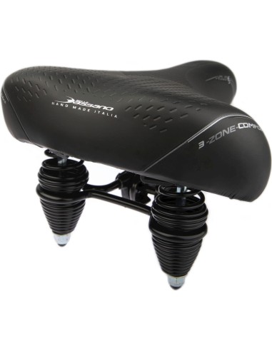 Selle Bassano zadel Volare XXL Cruiser zwart