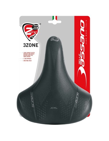 Selle Bassano zadel Volare XXL Cruiser zwart