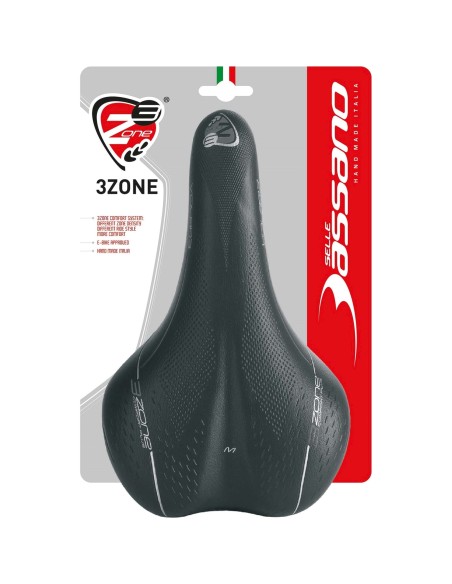 Selle Bassano zadel Volare M heren zwart