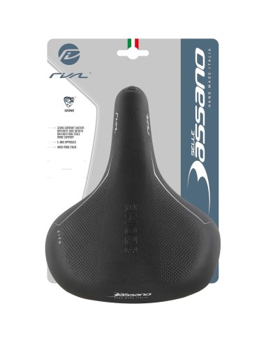 Selle Bassano zadel Rivale 3zone City zwart