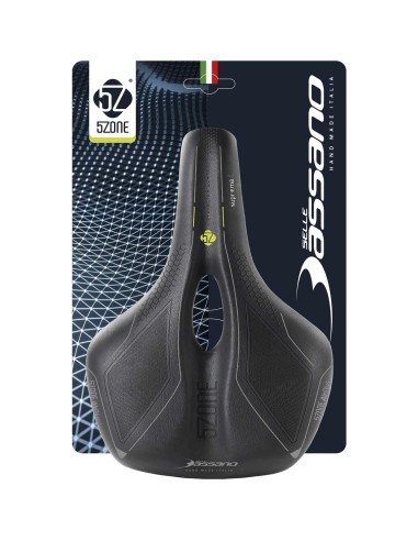 Selle Bassano zadel Suprema 5zone EL dames zwart