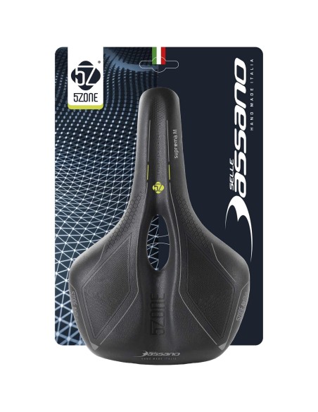Selle Bassano zadel Suprema 5zone EL heren zwart