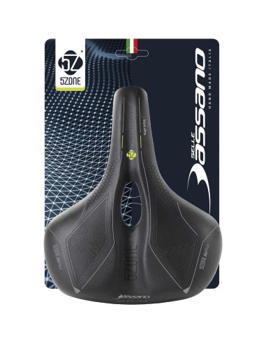 Selle Bassano zadel Suprema 5zone EL City zwart