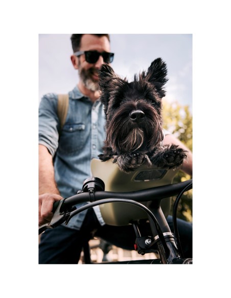 Kvisp hondenfietsmand met harnas M forest green