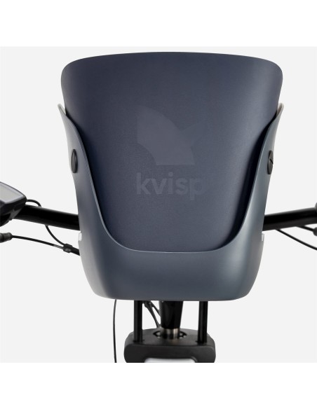 Kvisp hondenfietsmand met harnas M midnight gray