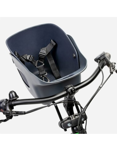 Kvisp hondenfietsmand met harnas M midnight gray