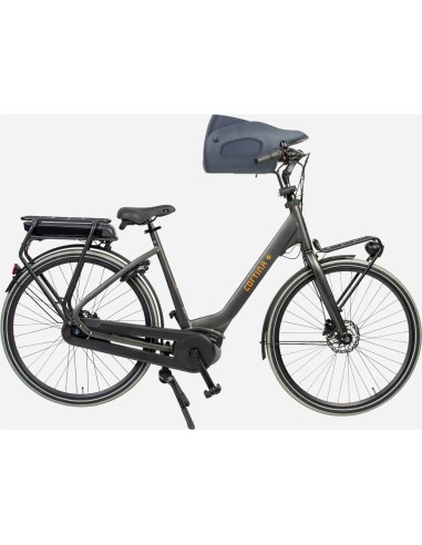Kvisp hondenfietsmand met harnas M midnight gray