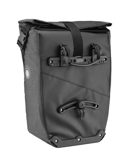 Clarijs fietstas solobag 24L zwart-grijs