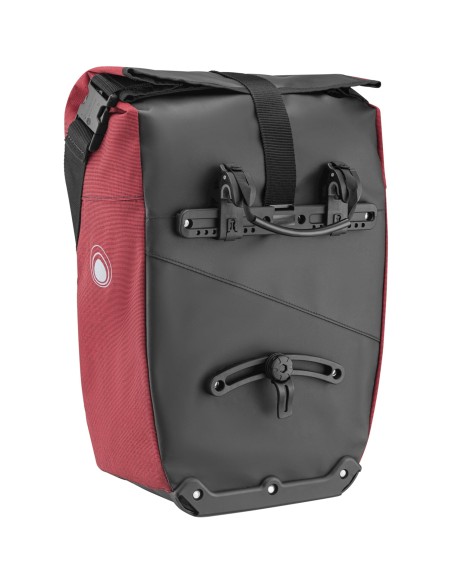 Clarijs fietstas enkel Solobag 24L zwart/rood