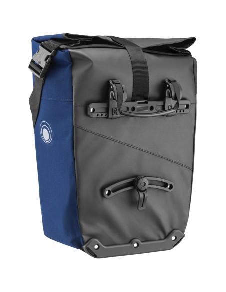 Clarijs fietstas enkel Solobag 24L zwart/blauw