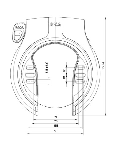 Axa ringslot Victory zw