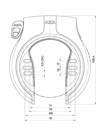 Axa ringslot Victory zw