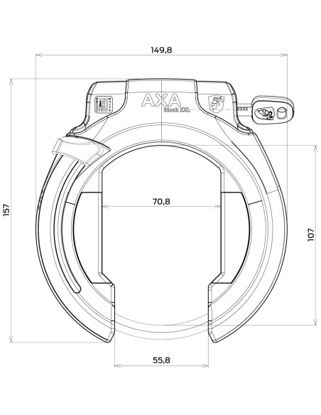 Axa ringslot Block XXL