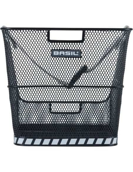 Basil mand Class staal 30L zwart 37,5x27x30,5cm