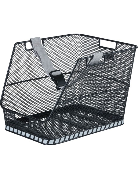 Basil mand Class staal 30L zwart 37,5x27x30,5cm