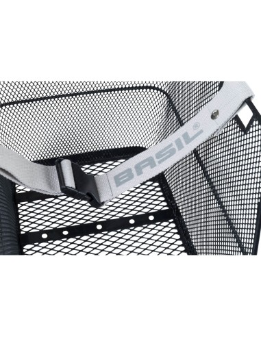 Basil mand Class staal 30L zwart 37,5x27x30,5cm