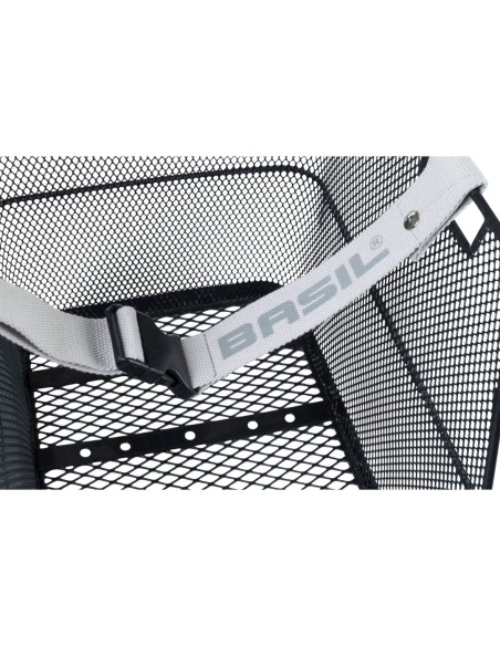 Basil mand Class staal 30L zwart 37,5x27x30,5cm