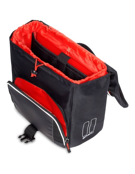 Basil schoudertas Sport Design zwart 18L