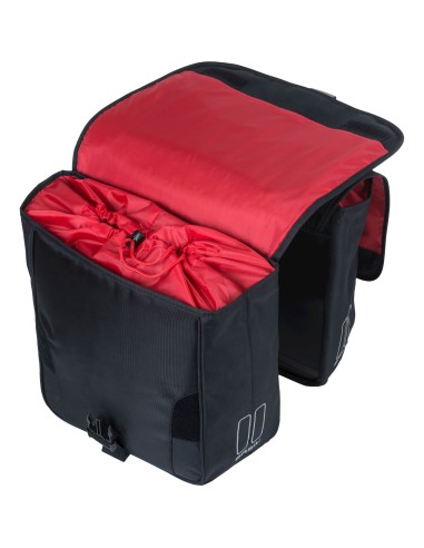 Basil fietstas dubbel Sport Design zwart 32L
