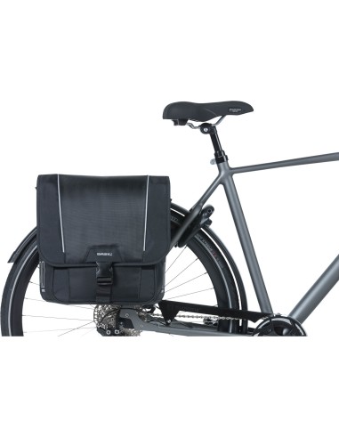 Basil fietstas dubbel Sport Design zwart 32L
