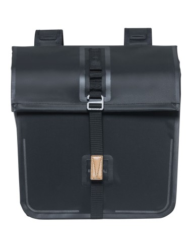 Basil fietstas dubbel Urban dry black 50L