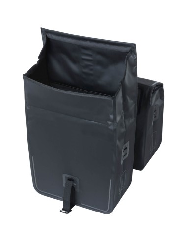 Basil fietstas dubbel Urban dry black 50L