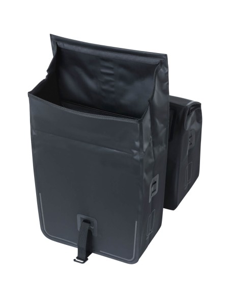 Basil fietstas dubbel Urban dry black 50L