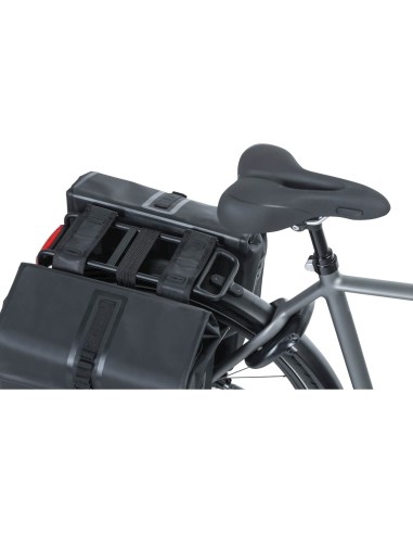 Basil fietstas dubbel Urban dry black 50L