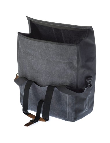 Basil fietstas enkel Business Urban dry charcoal 20L