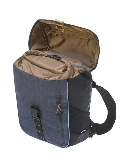 Basil rugtas Miles daypack black slate 17L