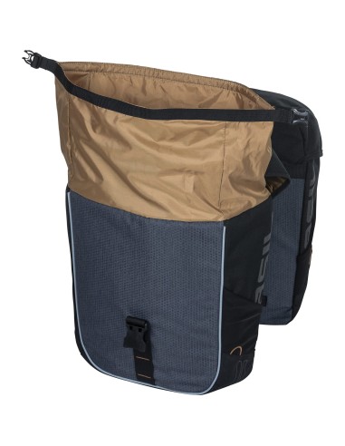 Basil fietstas dubbel Miles black 32L
