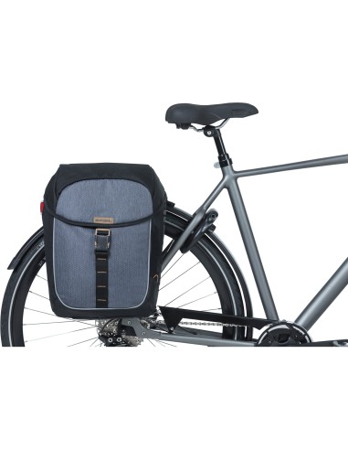 Basil fietstas dubbel Miles black 32L