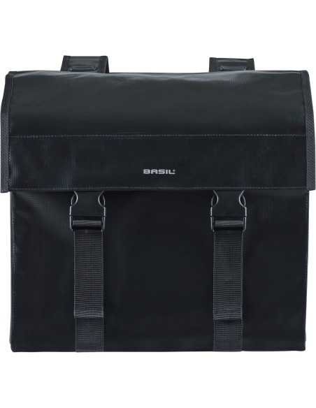 Basil fietstas dubbel Urban load zwart 48-53L