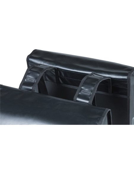 Basil fietstas dubbel Urban load zwart 48-53L