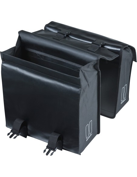 Basil fietstas dubbel Urban load zwart 48-53L
