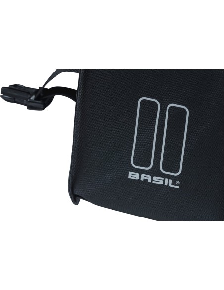 Basil fietstas dubbel Urban load zwart 48-53L