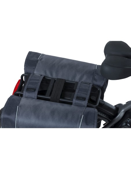 Basil fietstas dubbel Sport Design graphite 32L