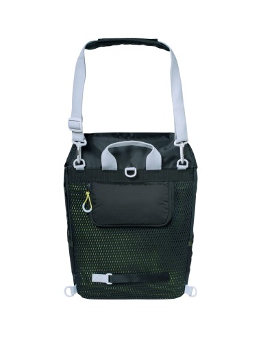 Basil rugtas Miles daypack black lime 17L