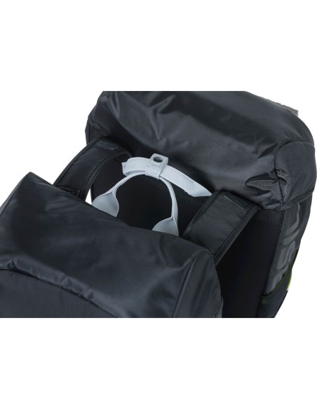 Basil fietstas dubbel Miles black lime 32L
