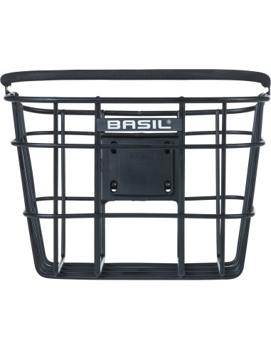 Basil mand Bremen alu KF 22L mat zwart 28x37x26cm