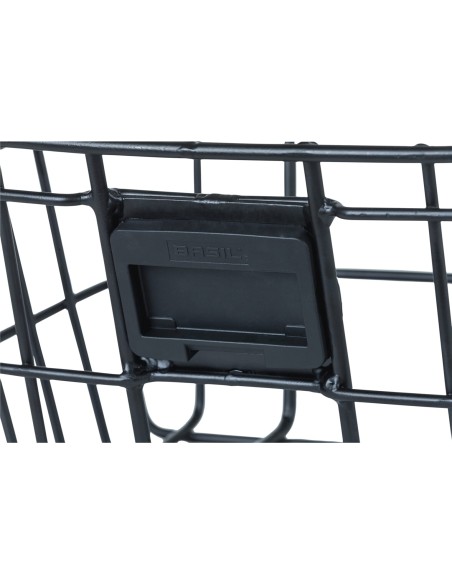 Basil mand Bremen alu KF 22L mat zwart 28x37x26cm