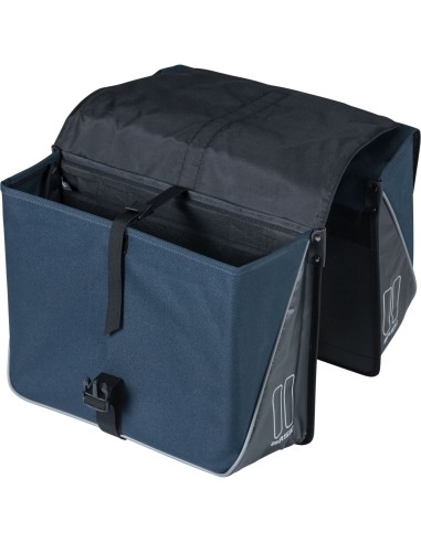 Basil fietstas dubbel Forte blue black 35L