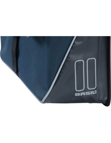 Basil fietstas dubbel Forte blue black 35L